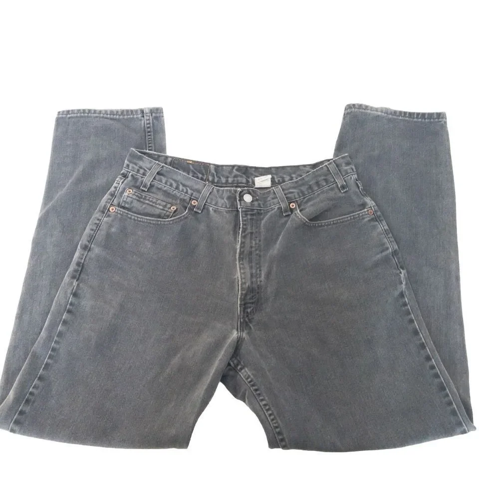 Vintage Levi’s 550‎ Black Y2k Jeans Paper Tag. Made In 2000. Men’s 36x34